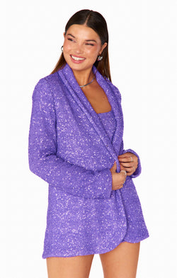 All Night Skort ~ Violet Sequins – Show Me Your Mumu