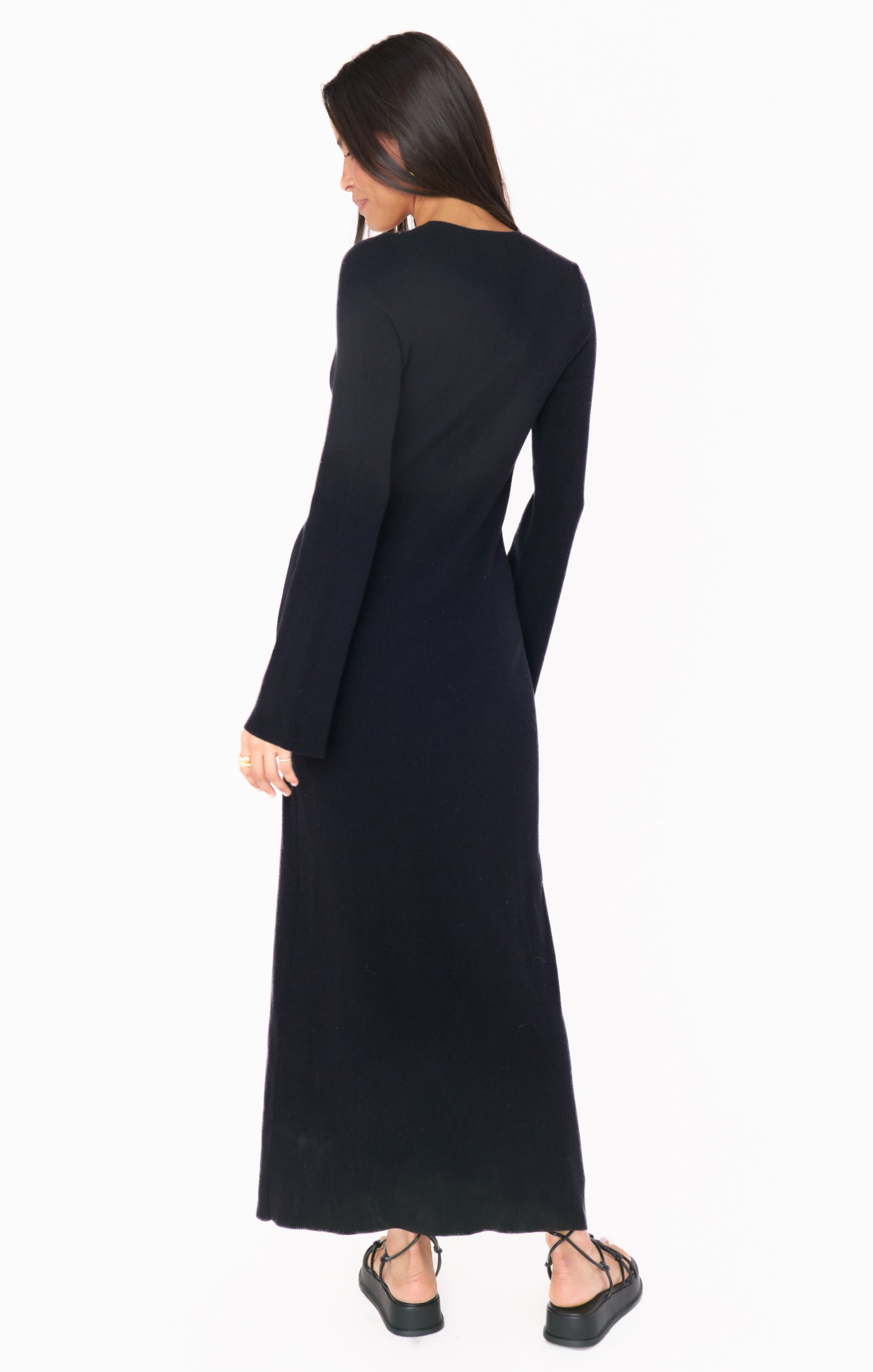 Vacay Maxi Dress ~ Black Rib Knit – Show Me Your Mumu