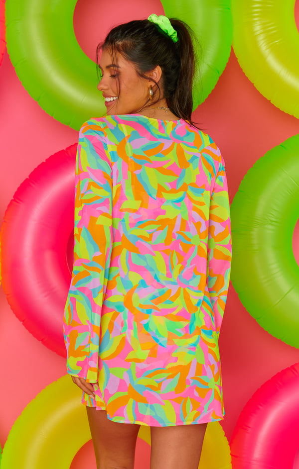 Santos Mini Cover Up ~ Neon Tropics – Show Me Your Mumu
