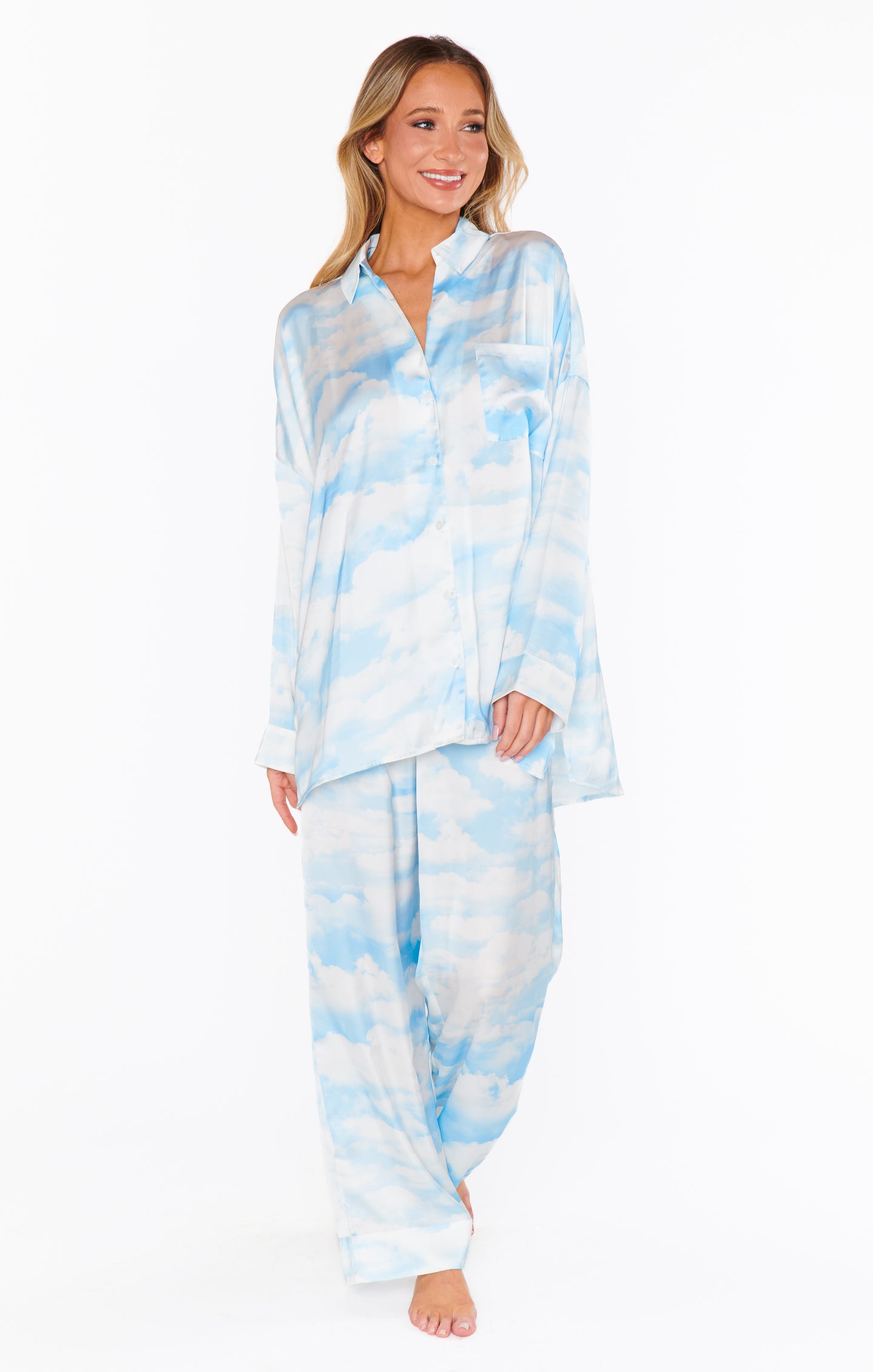 【muse mood】Fruit Lover pajama FHNUVB Women 2 Piece Fruit Pajama Set Button Down Berry