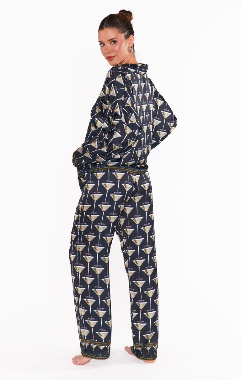 Overslept PJ Set ~ Dirty Martini Silky