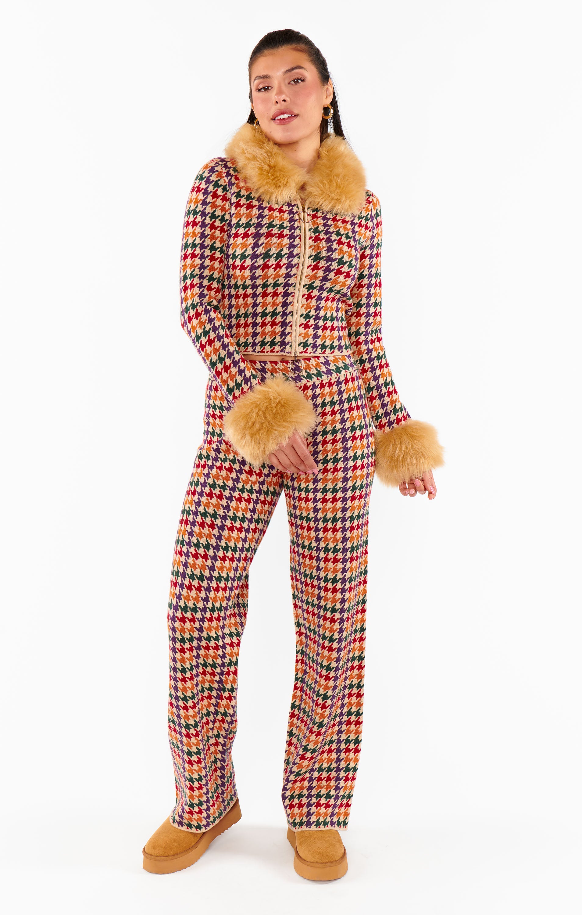 Zermatt Sweater Pant ~ Valley Houndstooth Knit – Show Me Your Mumu