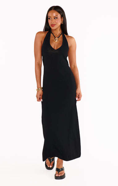 Kate Halter Dress ~ Black Knit Show Me Your Mumu Kate Halter Dress ~ Black Knit Show Me Your Mumu