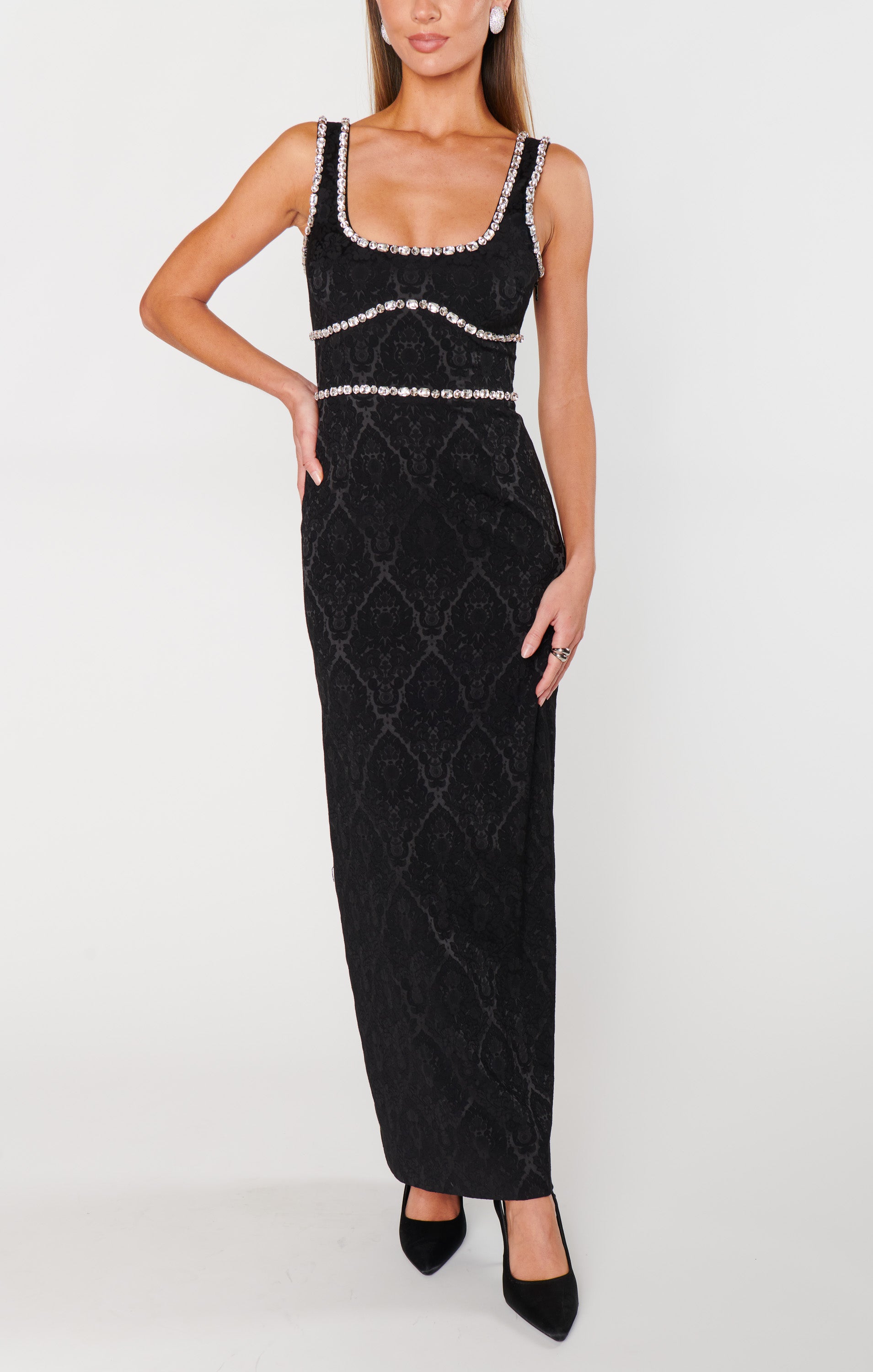 black frill maxi dress Sleeveless Ruffle Maxi Dress – Coral Cove NJ