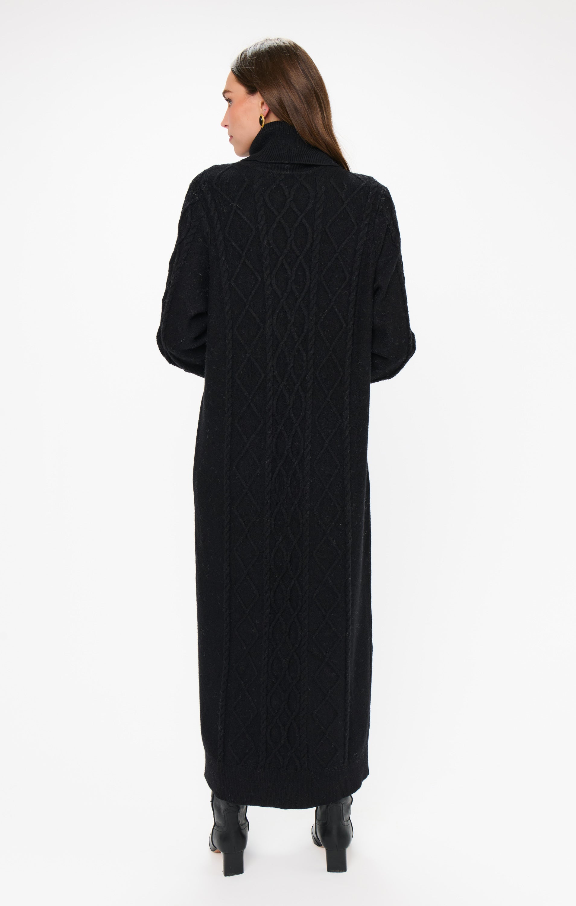 Montreal Midi Dress ~ Black Cable Knit – Show Me Your Mumu
