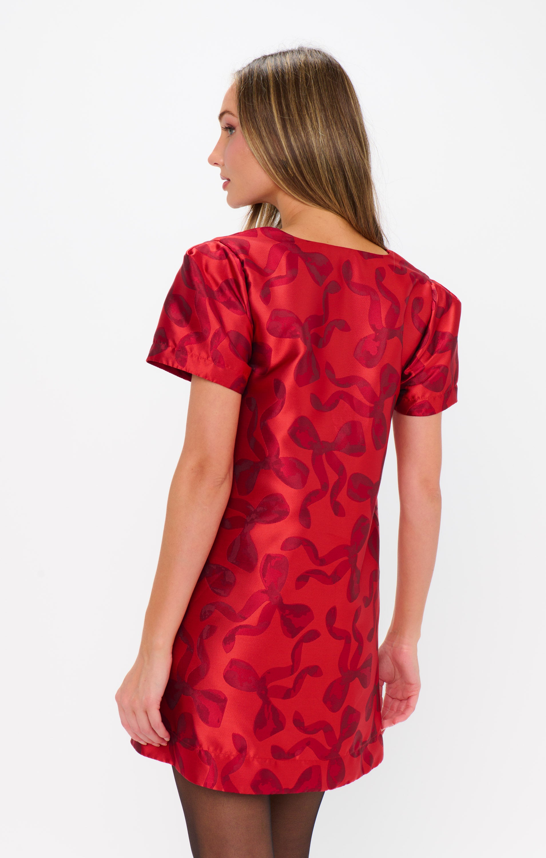 Jeanette Dress, in Bow What Fun