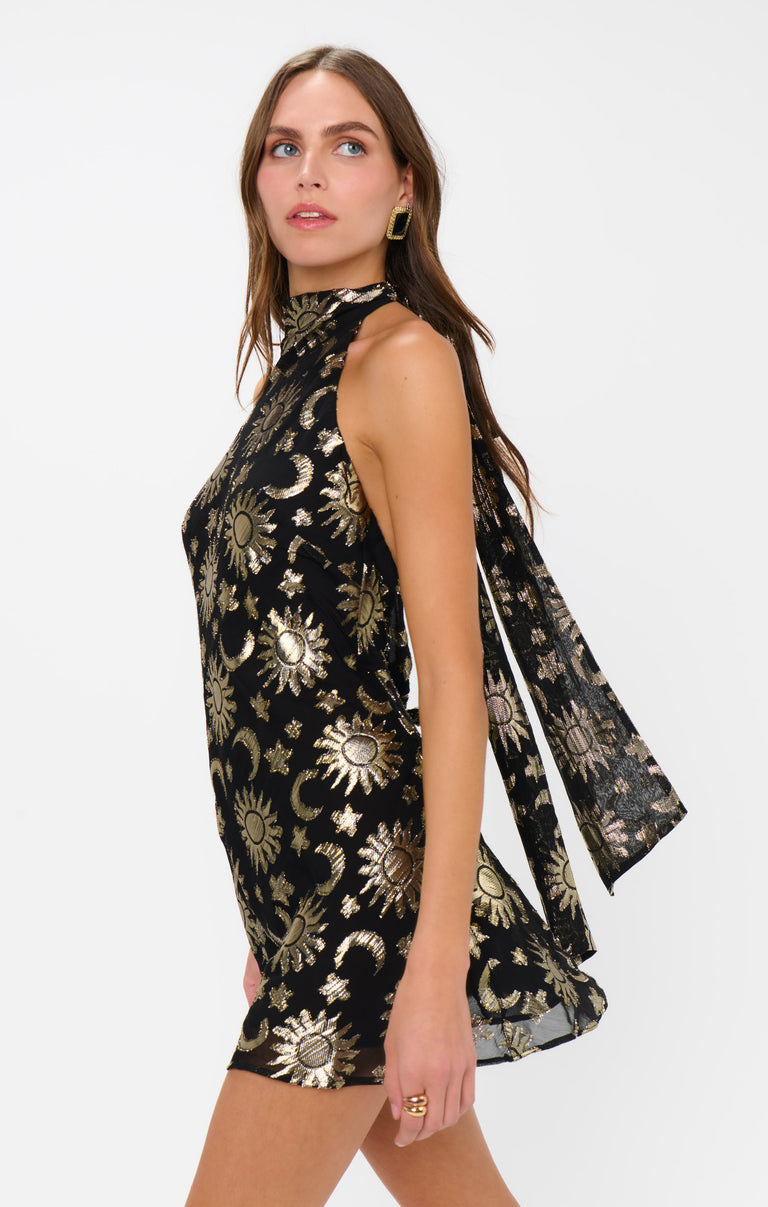 Show Me Your Mumu Lisa Mini Dress Women's Dress Celestial Shimmer : SM Show Me Your Mumu Lisa Mini Dress Women's Dress Celestial Shimmer : SM