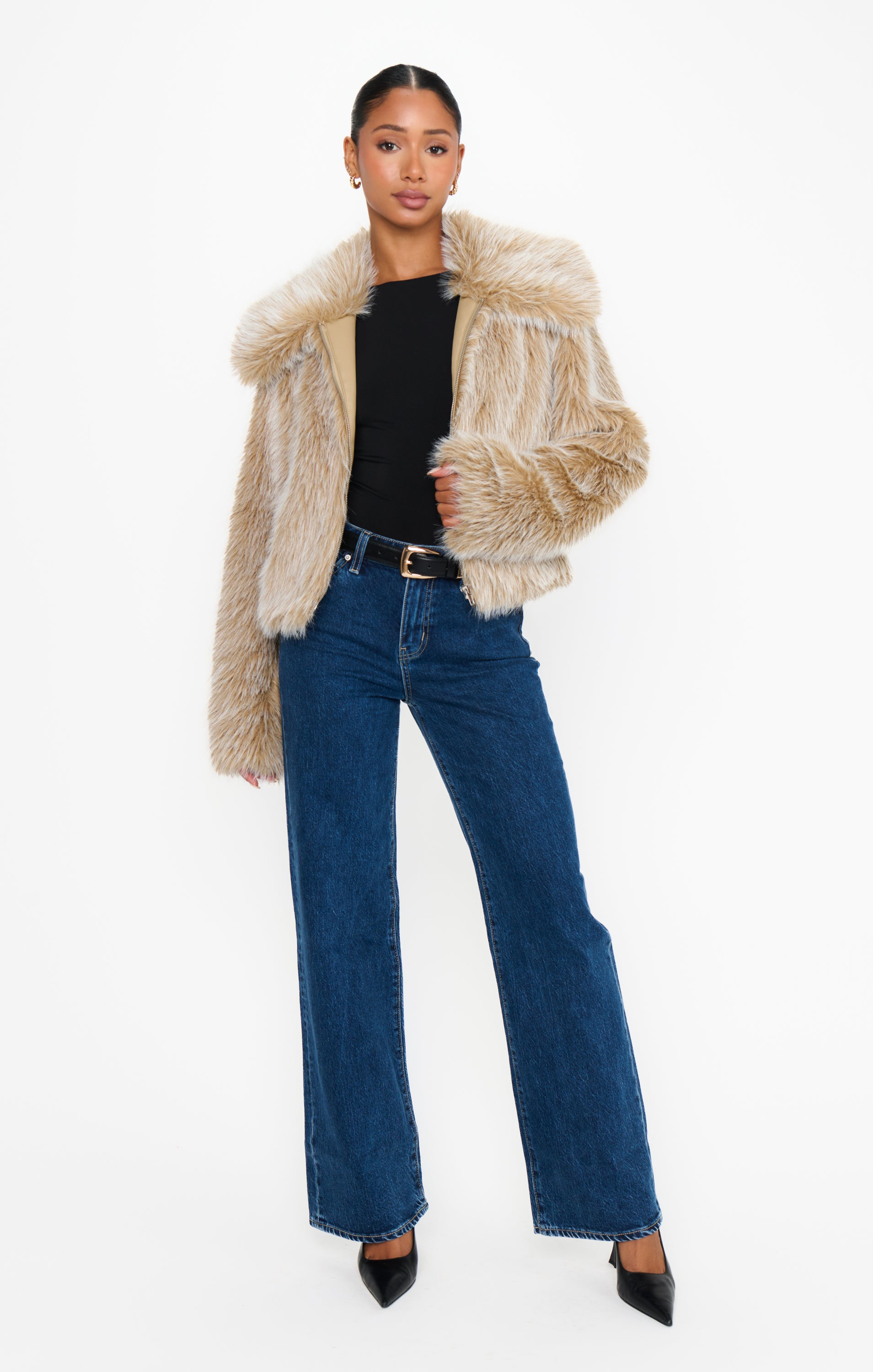 Park City Jacket ~ Cedar Brown Faux Fur – Show Me Your Mumu