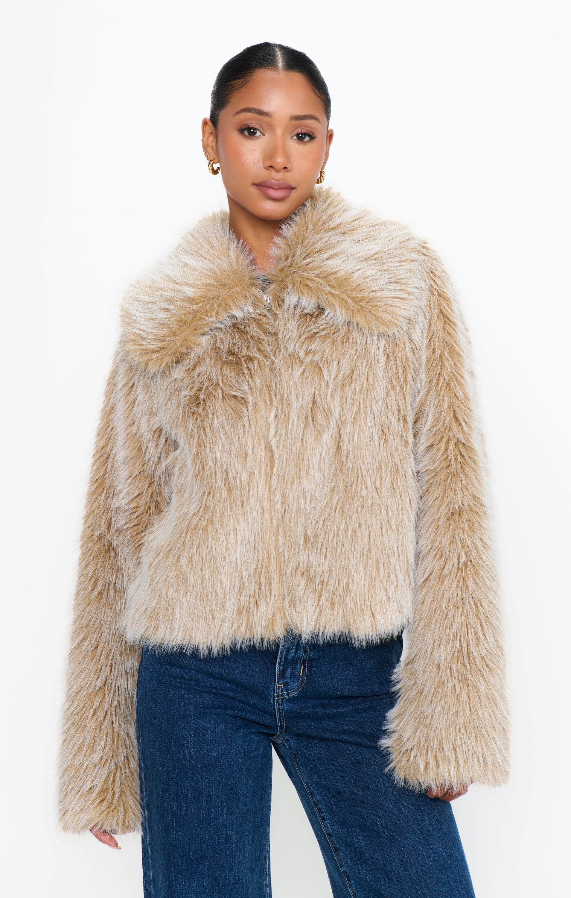 Park City Jacket ~ Cedar Brown Faux Fur – Show Me Your Mumu