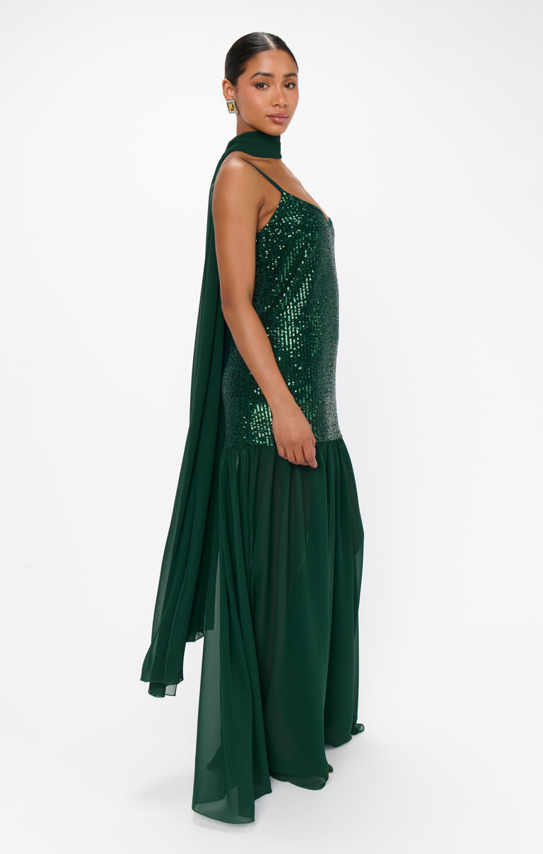 Dalia Maxi Dress, in Emerald Sequins, Size: 2XL | Show Me Your Mumu | Wedding Attendee Dress Dalia Maxi Dress, in Emerald Sequins, Size: 2XL | Show Me Your Mumu | Wedding Attendee Dress
