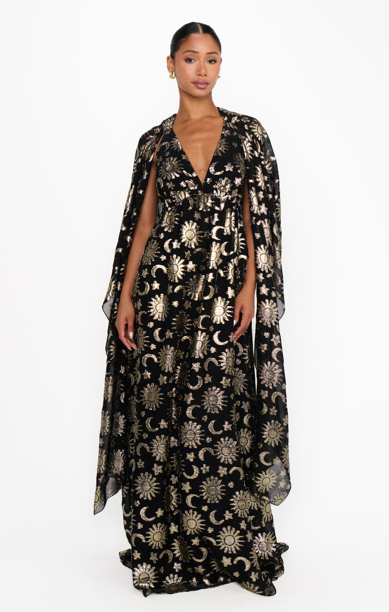 Wanderlust Maxi Dress, in Celestial Shimmer Chiffon | Show Me Your Mumu | Wedding Attendee Dress Wanderlust Maxi Dress, in Celestial Shimmer Chiffon | Show Me Your Mumu | Wedding Attendee Dress