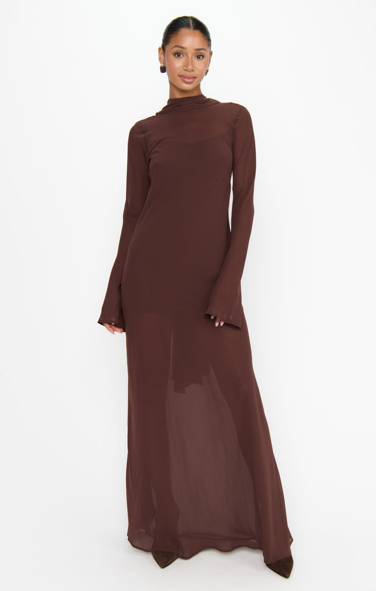 Brandi Maxi Dress, in Chocolate Chiffon | Show Me Your Mumu | Wedding Attendee Dress Brandi Maxi Dress, in Chocolate Chiffon | Show Me Your Mumu | Wedding Attendee Dress