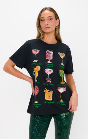 Travis Tee ~ Cocktails Graphic
