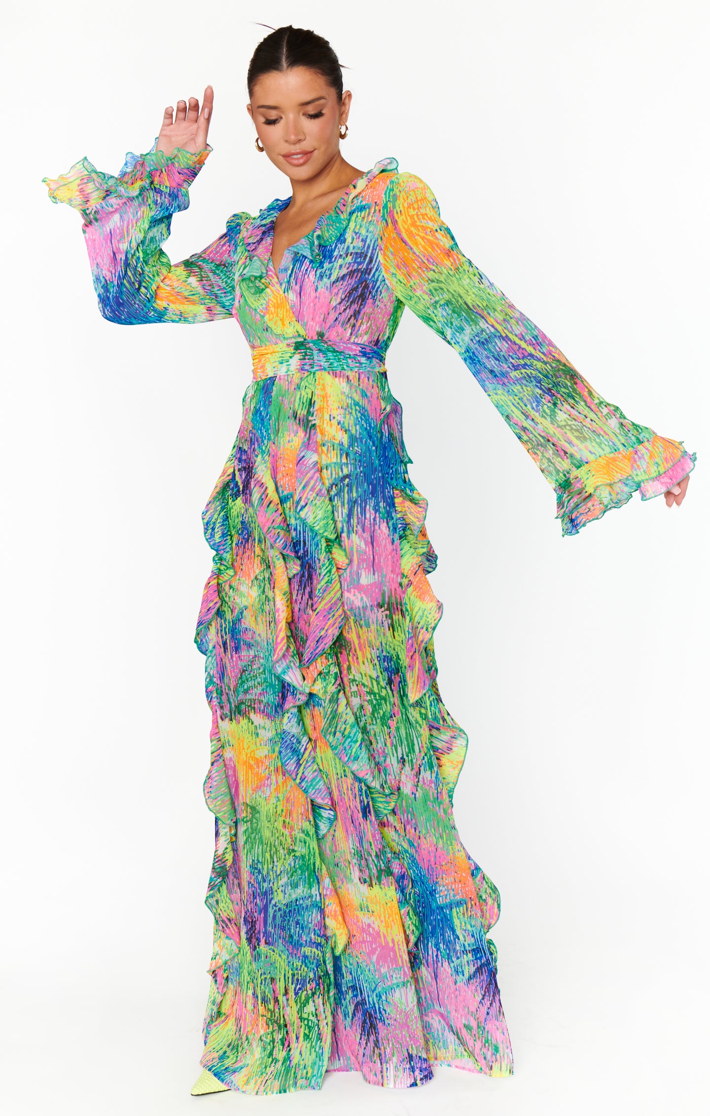Jenny Ruffle Maxi Dress ~ Everhart Palms – Show Me Your Mumu