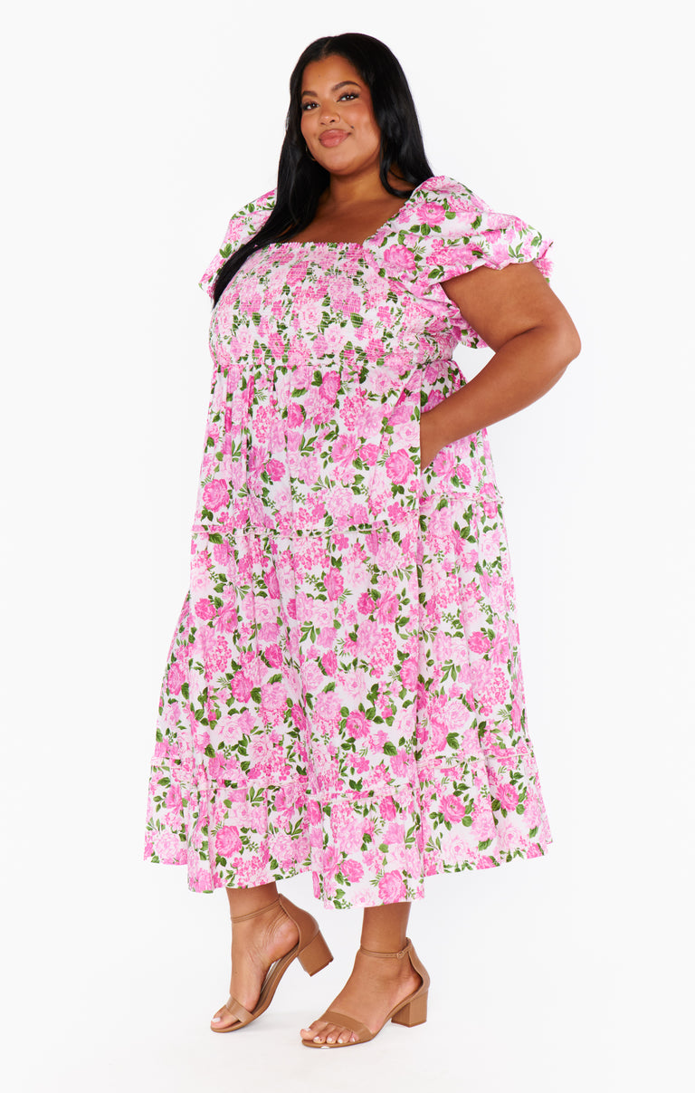 open lace back dress Afternoon Tea Dress ~ Cottage Floral Pink – Show Me Your Mumu