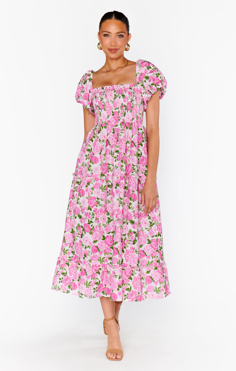 Afternoon Tea Dress ~ Cottage Floral Pink Show Me Your Mumu Afternoon Tea Dress ~ Cottage Floral Pink Show Me Your Mumu