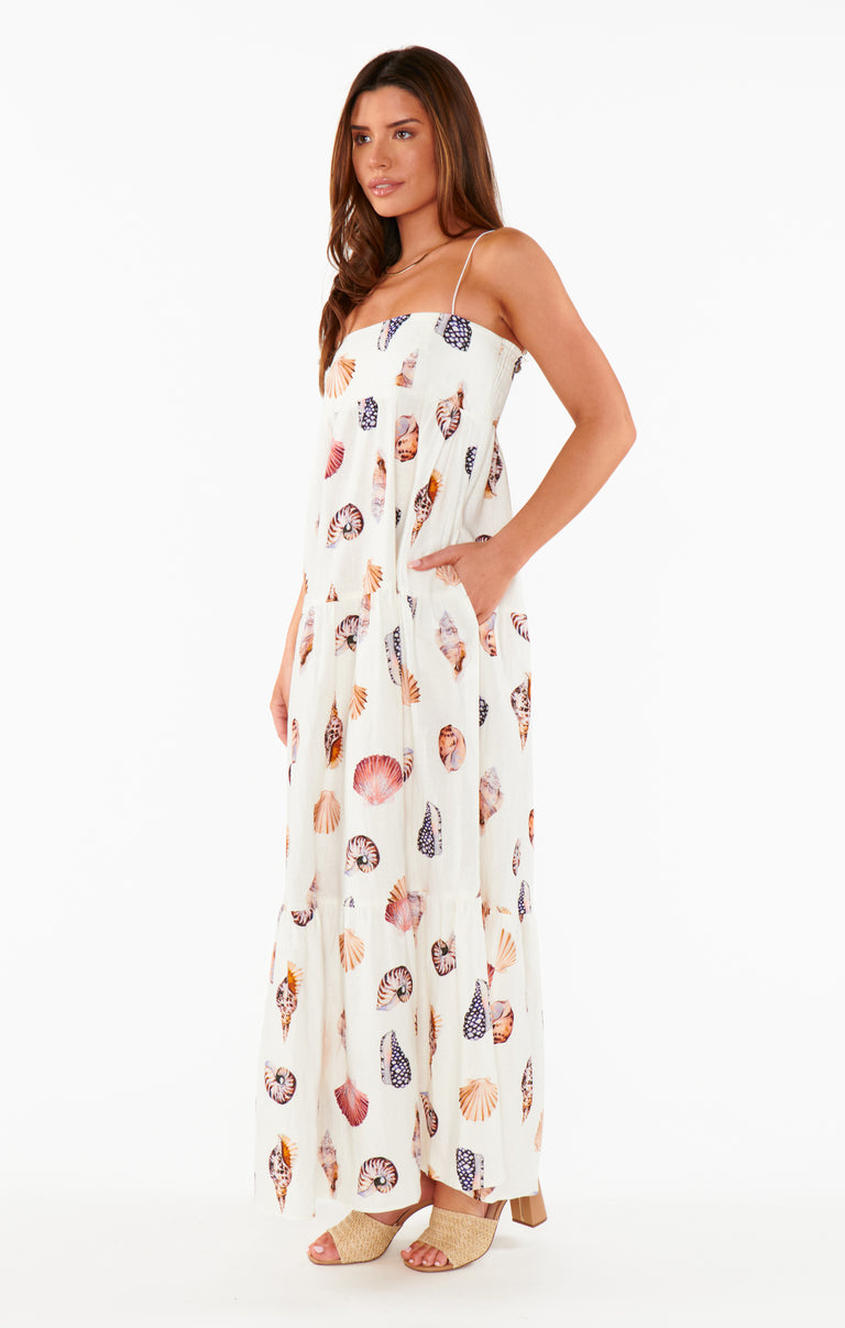 mini rib pj maxi dress Long Weekend Maxi Dress ~ Shell Linen – Show Me Your Mumu