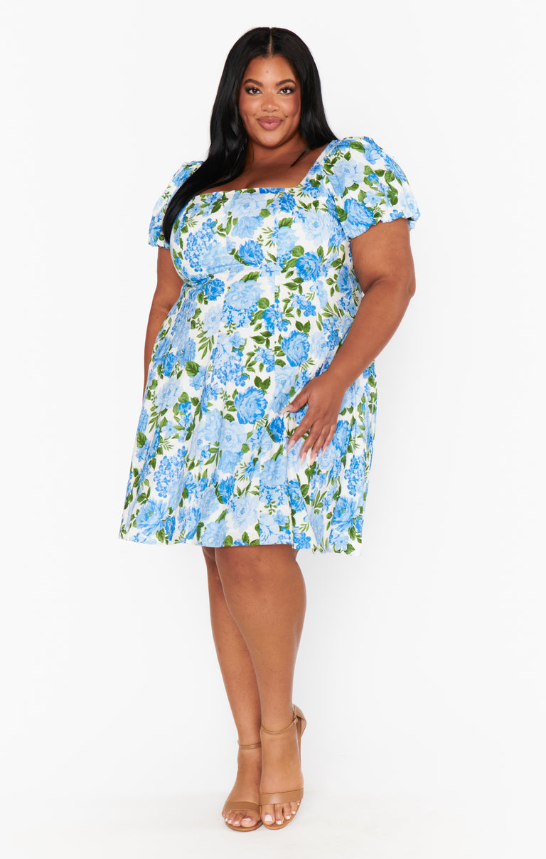 Mia Dress ~ Cottage Floral Blue – Show Me Your Mumu