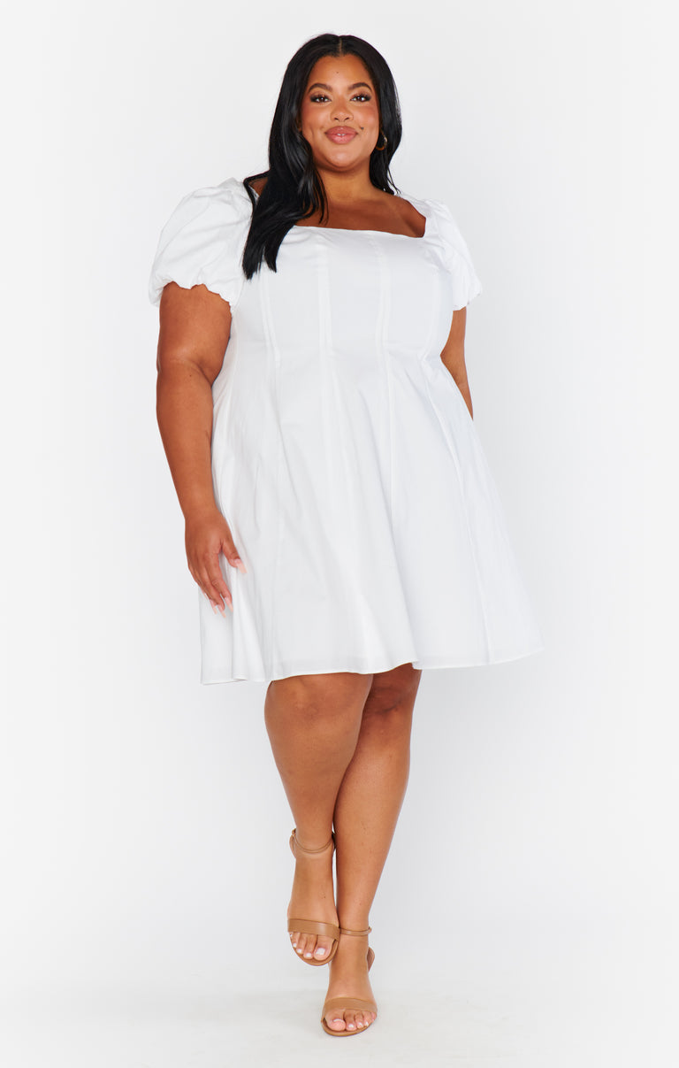 Mia Dress ~ White Poplin – Show Me Your Mumu