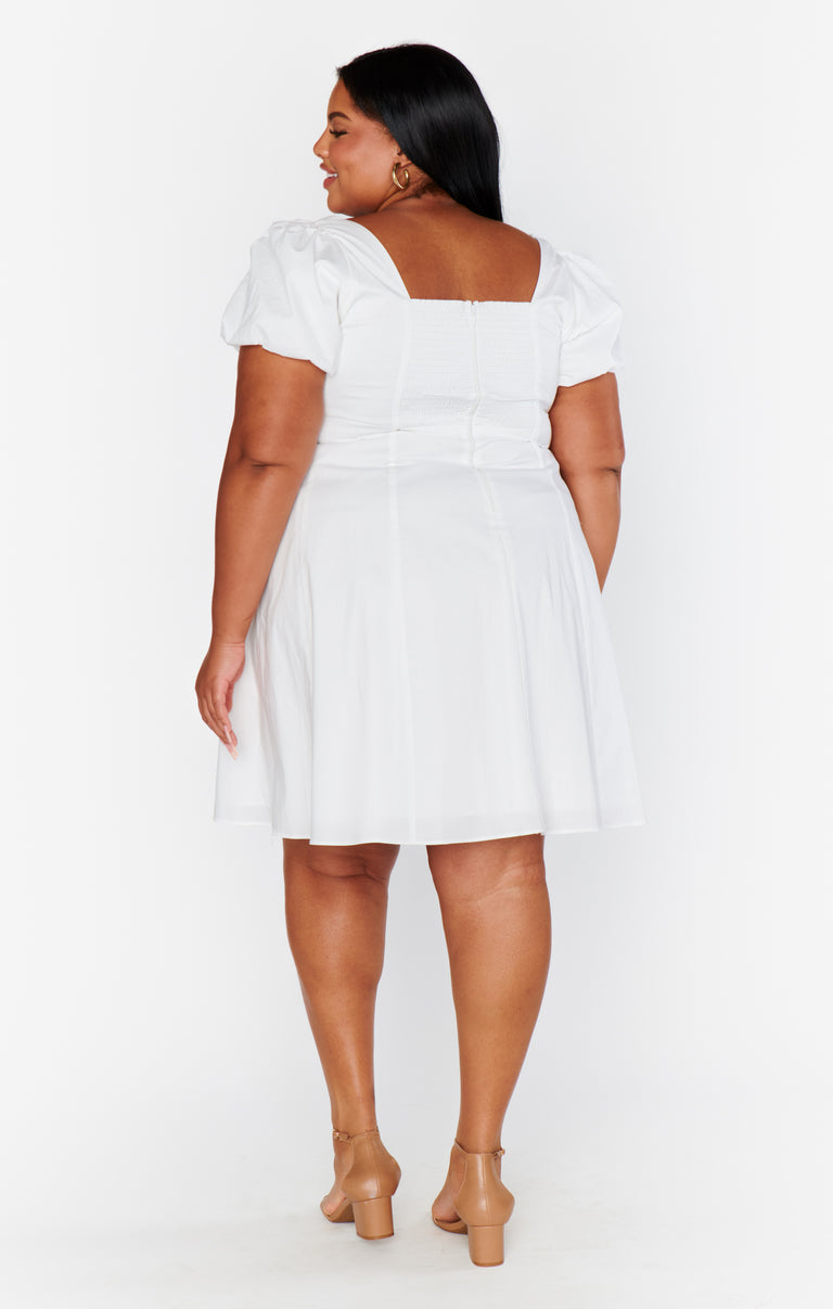 Mia Dress ~ White Poplin – Show Me Your Mumu