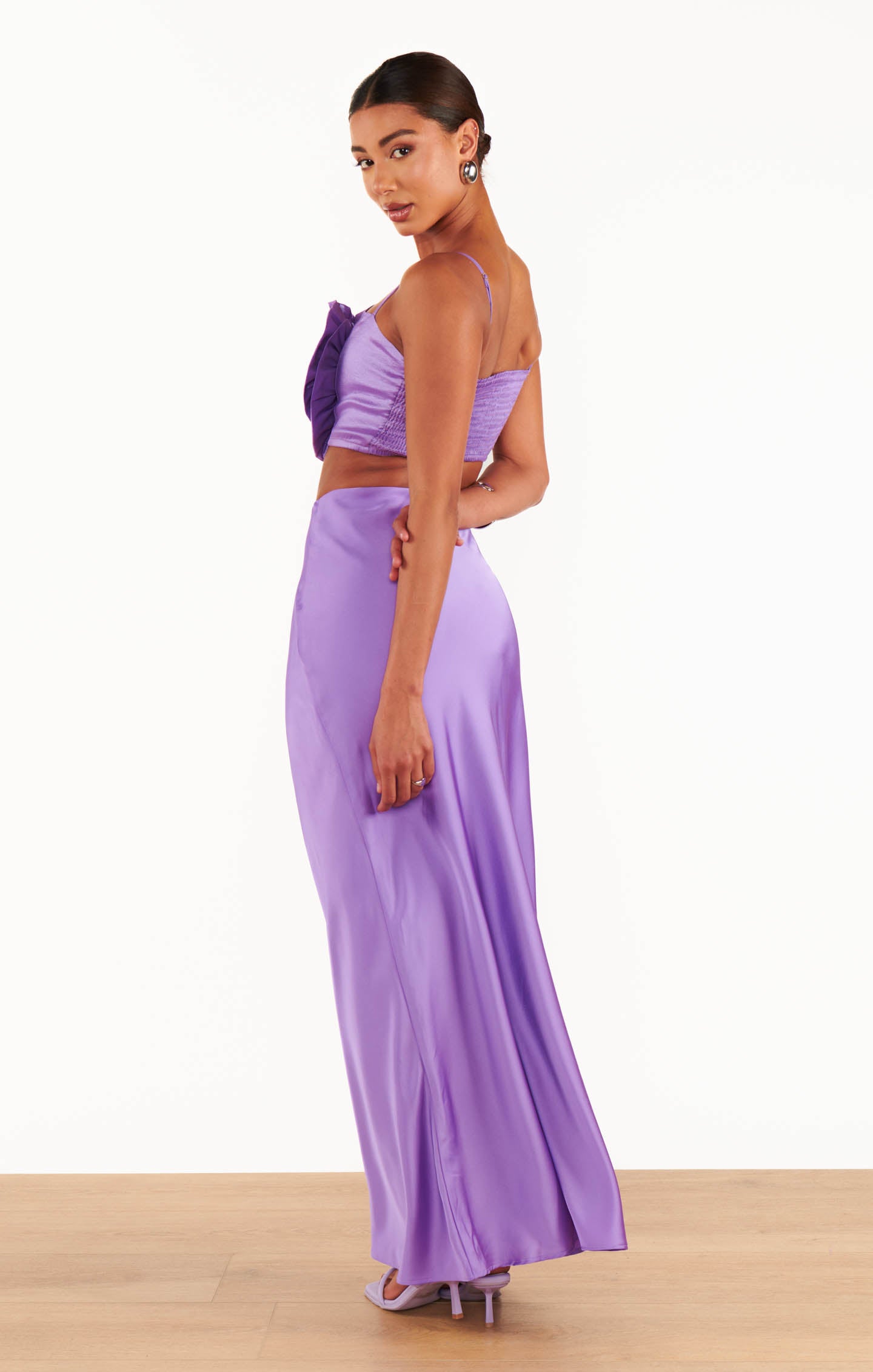 【LOULOUSEOUL】Lily Stripe Long Dress (Purple) Lily Stripe Long Dress (Purple) - LOULOUSEOUL