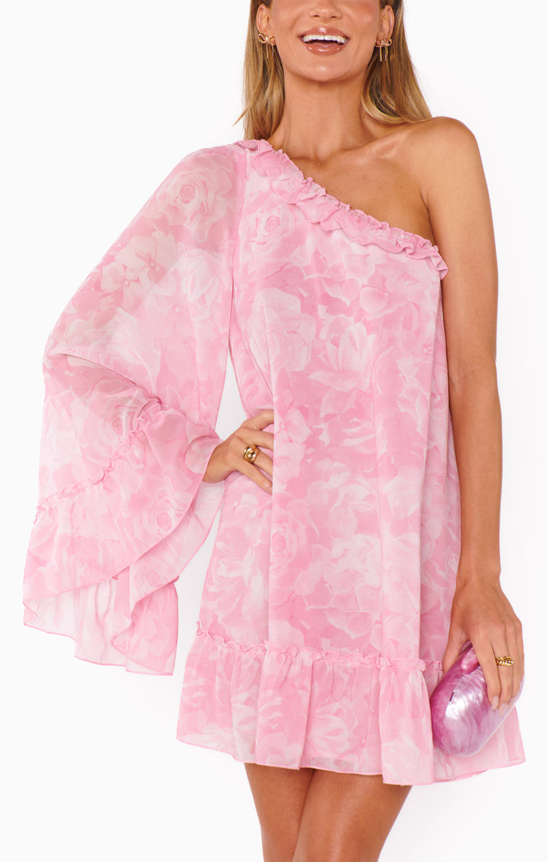 light pink off the shoulder dress for a festival Wonder Mini Dress ~ Sweet Pink – Show Me Your Mumu