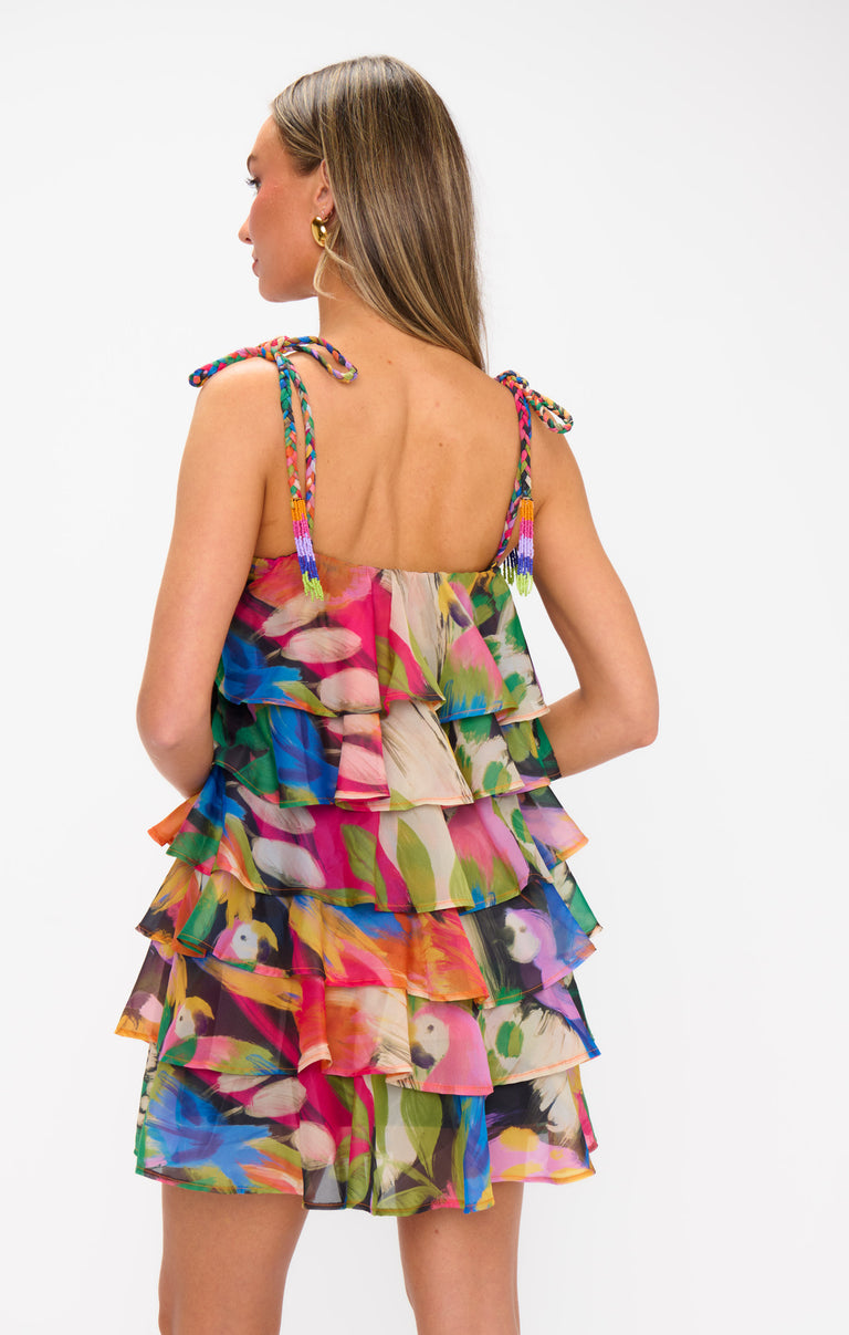 Rowen Ruffle Dress ~ Midnight in Rio  Show Me Your Mumu
