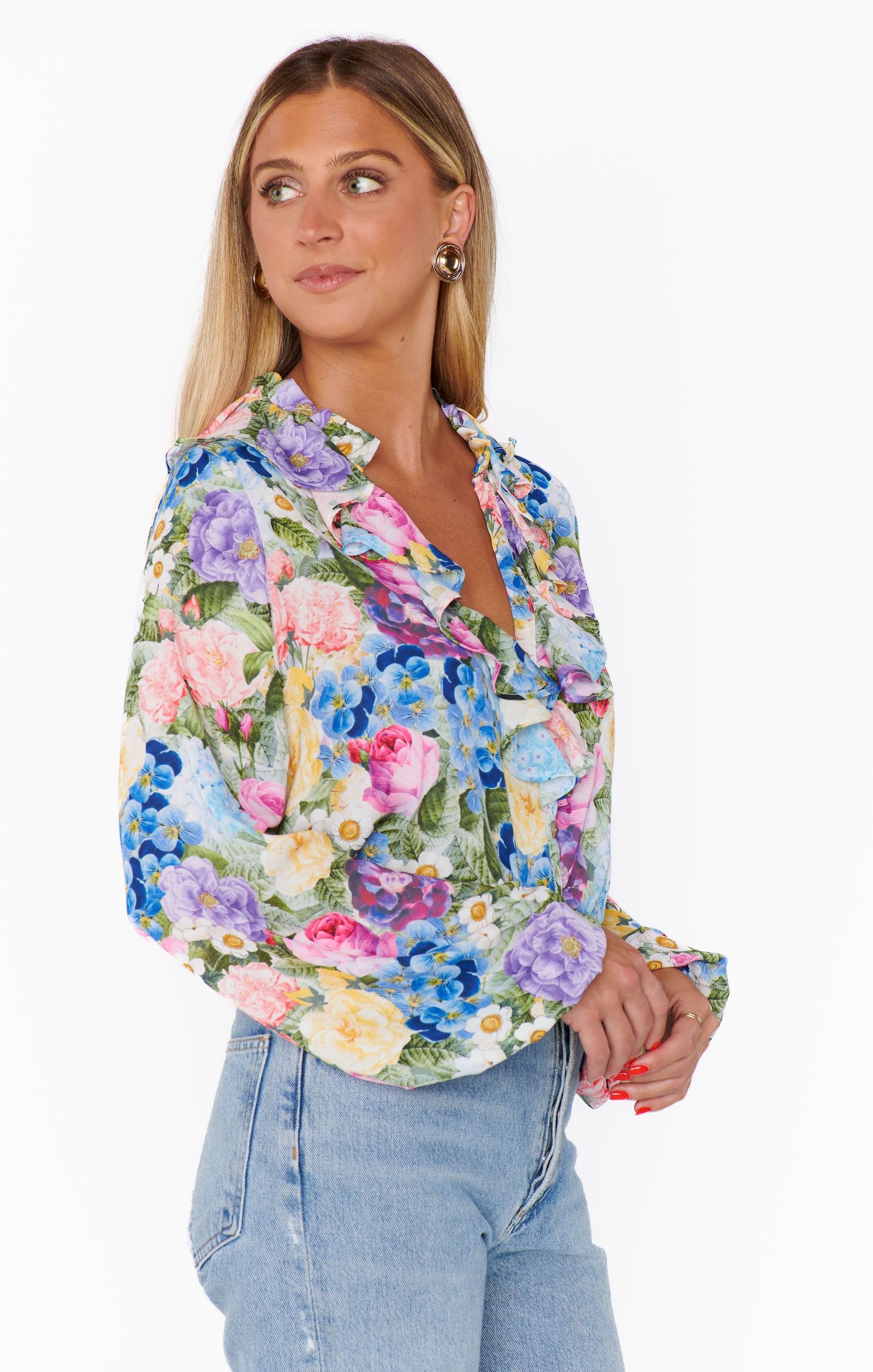 Suki Ruffle Top ~ Flower Shop – Show Me Your Mumu