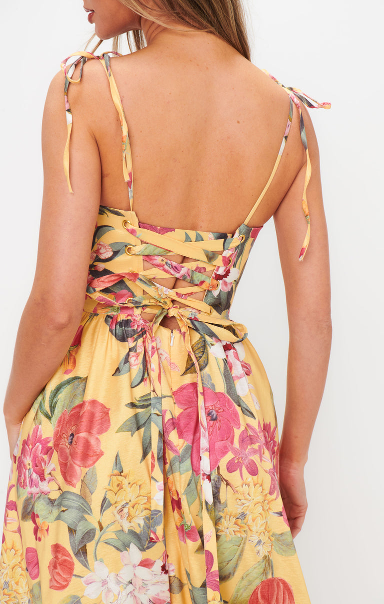 Juliet Maxi Dress, in Mimosa Floral Taffeta | Show Me Your Mumu