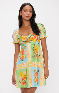 Annabelle Mini Dress ~ Country Bouquet