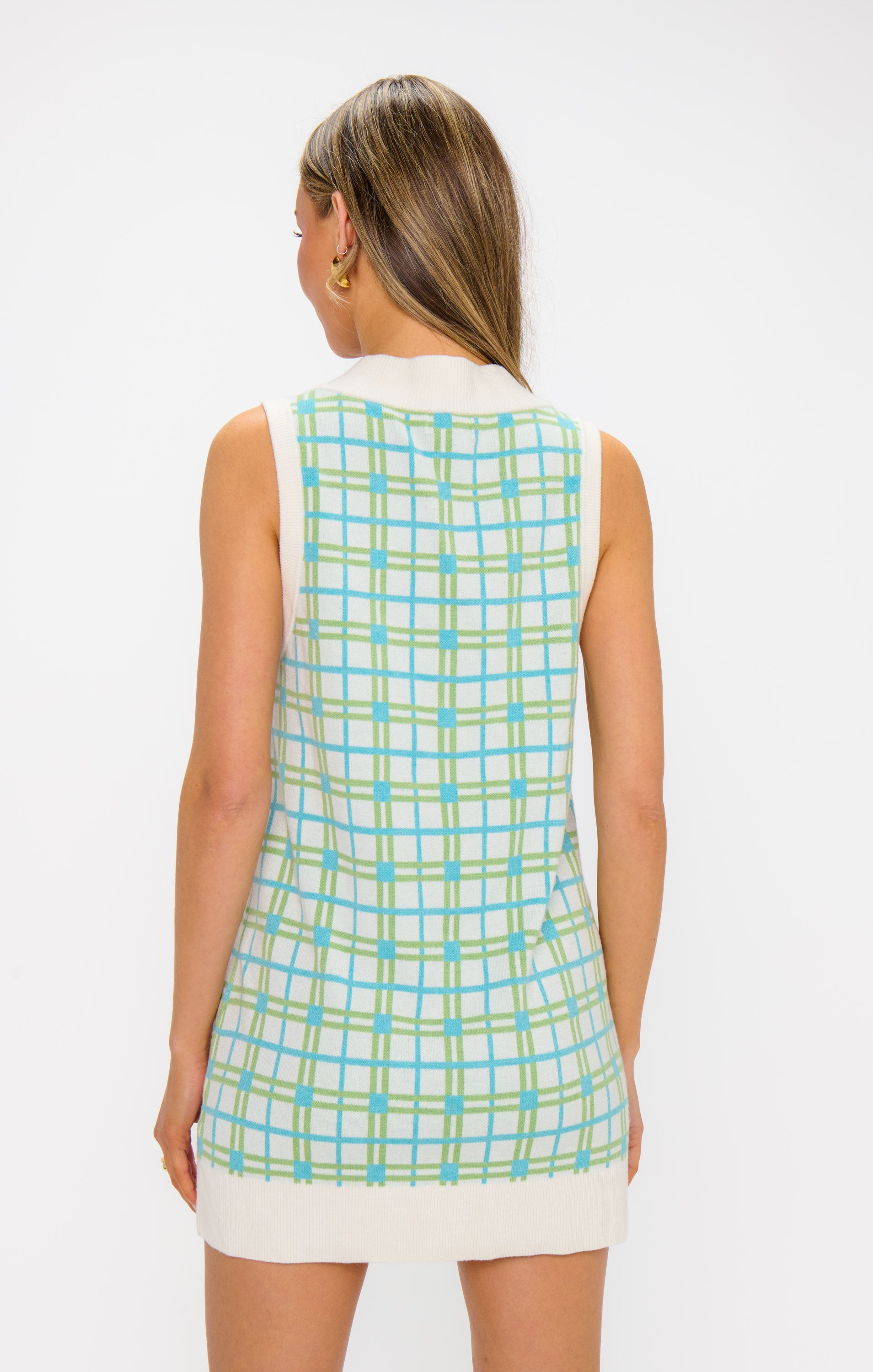 Hartford Tank Sweater Dress ~ On The Green Plaid Knit – Show Me Your Mumu
