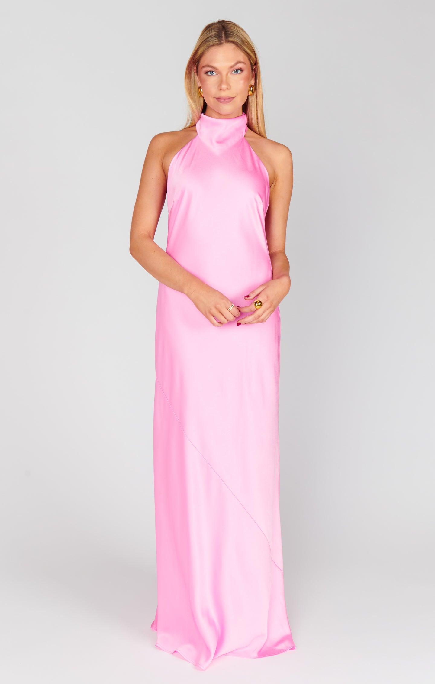 chinese dress ladies Elegant Harley Maxi Dress in Hot Pink main image 0