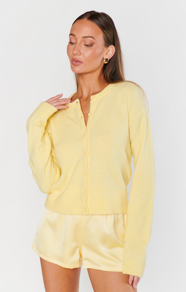 Thorny Path Yellow Cardigan