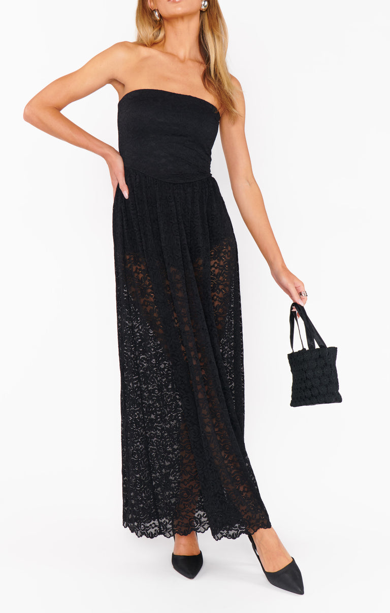 Diana Drop Waist Dress ~ Black Lovely Lace – Show Me Your Mumu