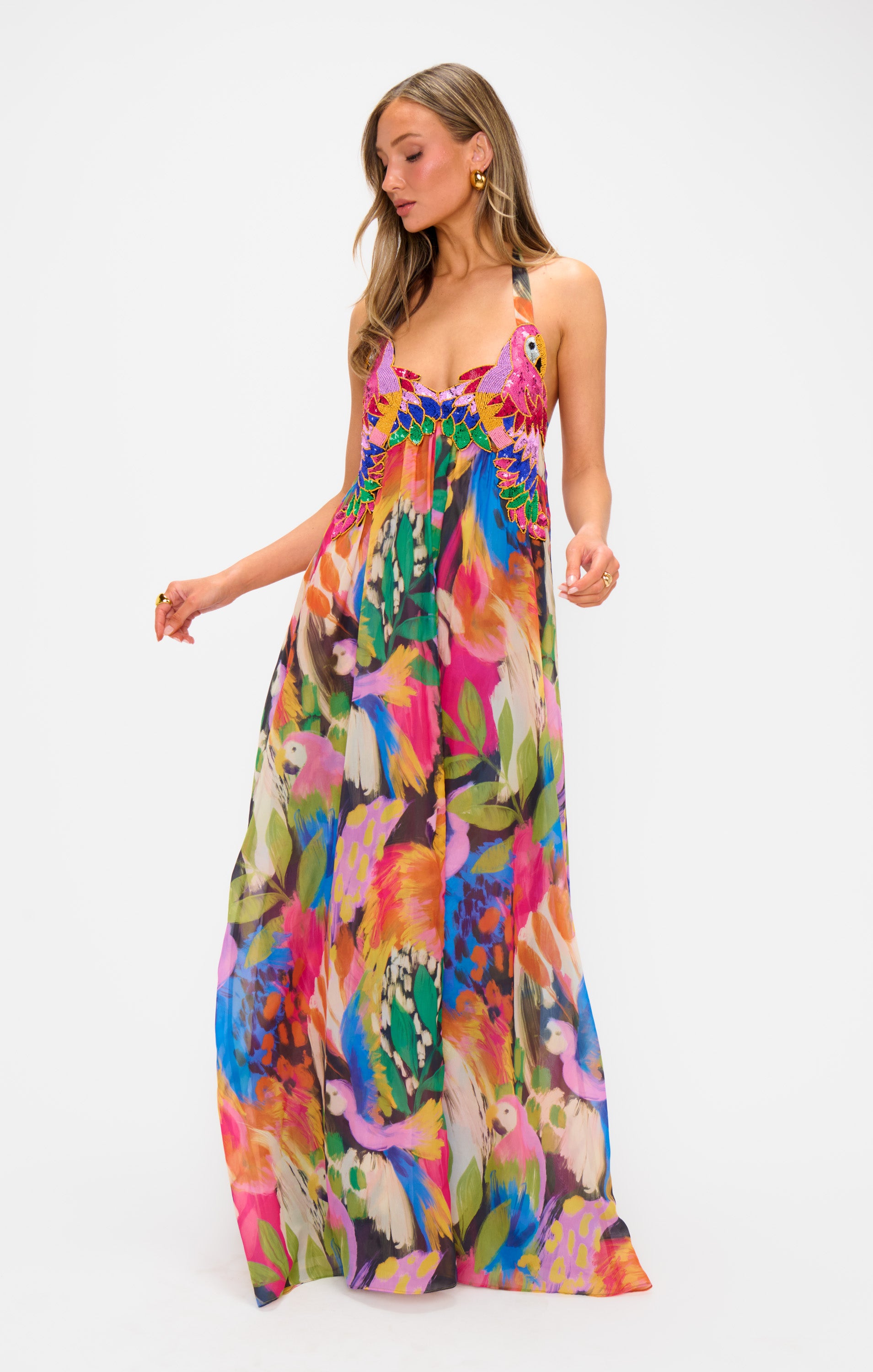 farm rio valentina maxi dress Valentina Maxi Dress, in Midnight in Rio, Size: XL | Show Me Your Mumu
