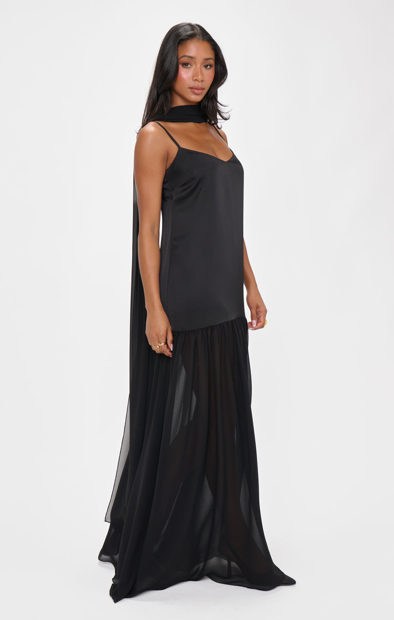 Show Me Your Mumu Dalia Maxi Dress | Black | Size M