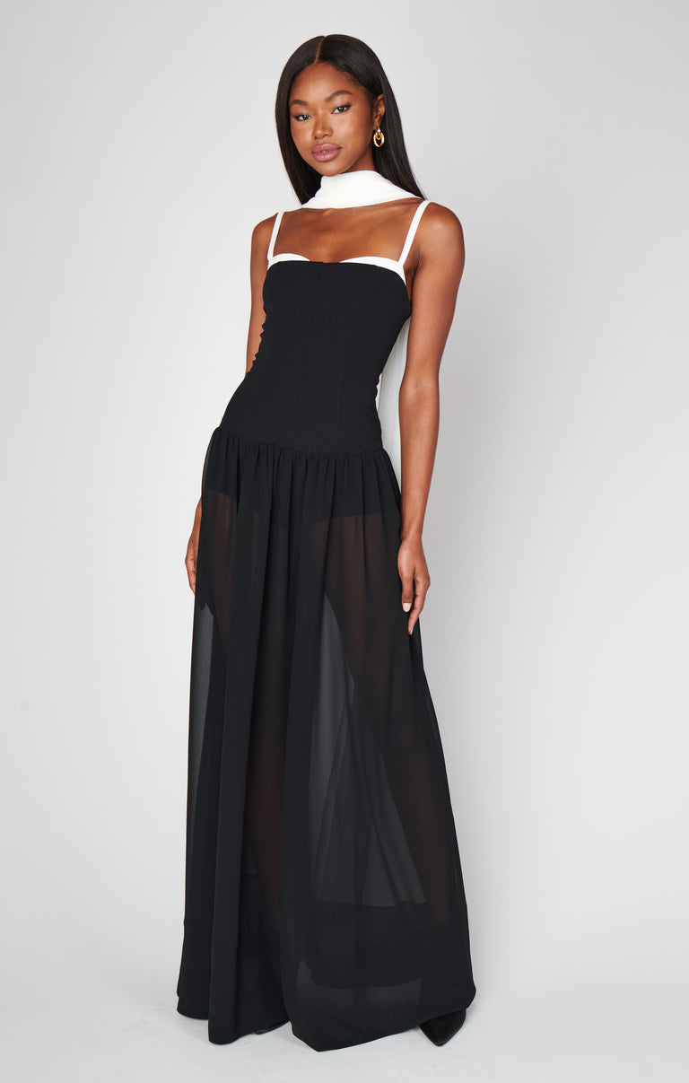hepburn maxi dress Hepburn Maxi Dress, in Black Tie Colorblock | Show Me Your Mumu