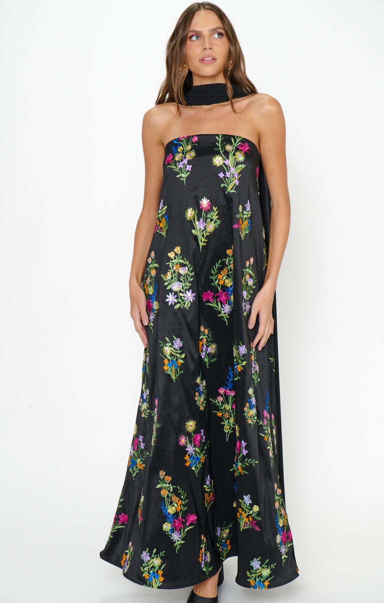 Riley Maxi Dress ~ Ethereal Sequins Black – Show Me Your Mumu