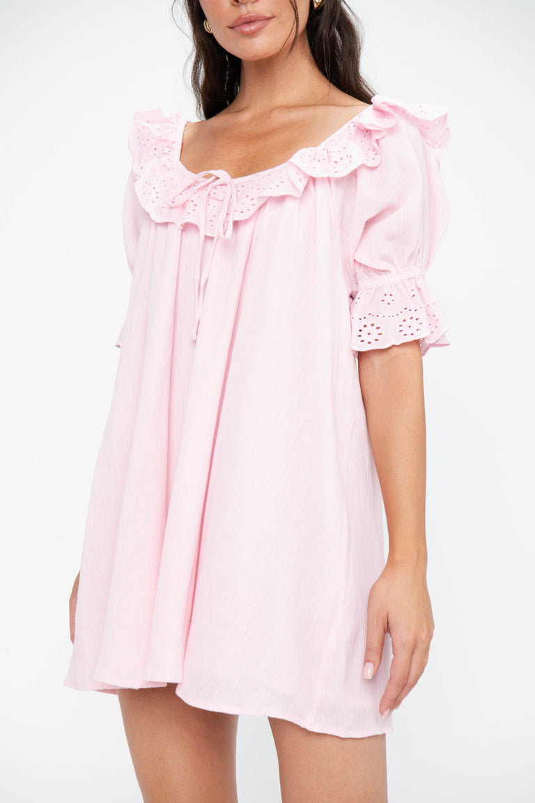 Toulouse Dress ~ Pink Eyelet – Show Me Your Mumu