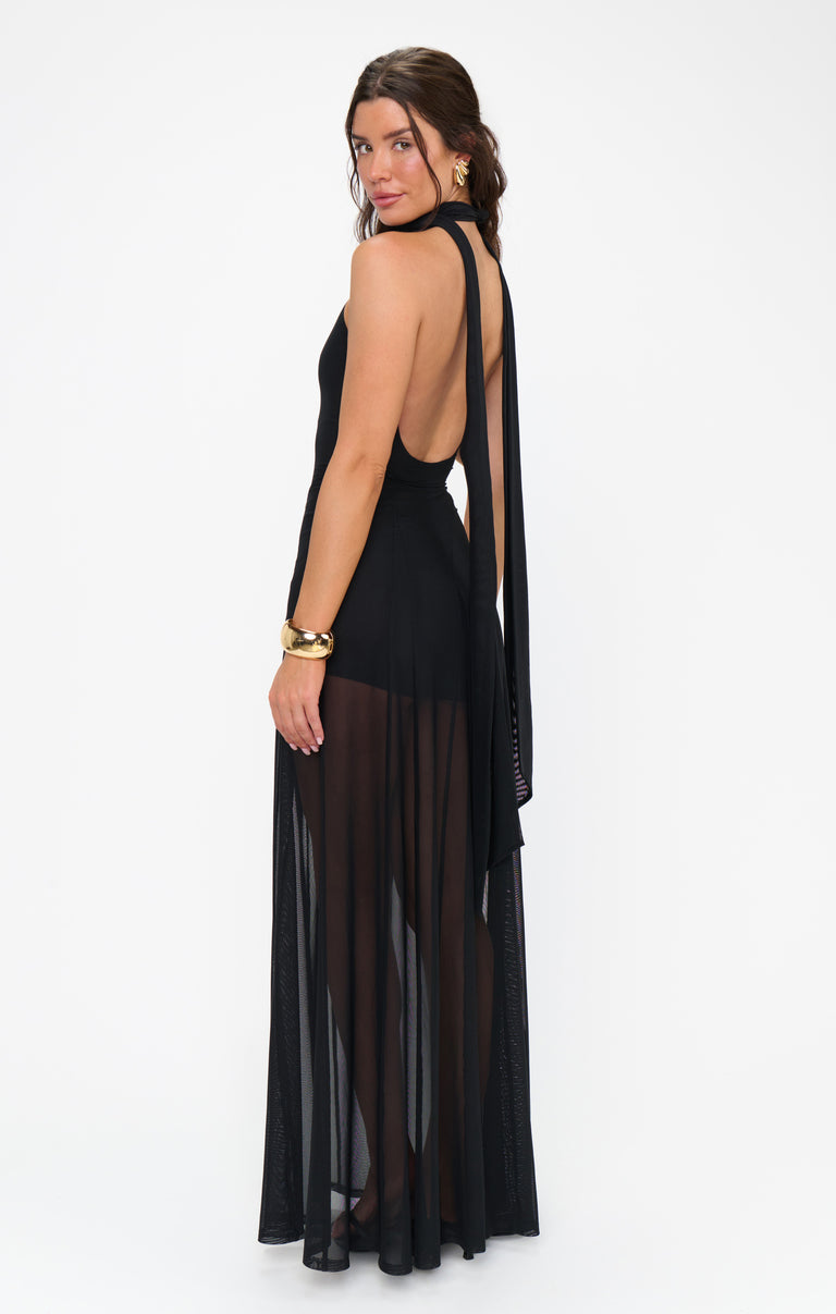 Katia Maxi Dress ~ Black Mesh Show Me Your Mumu Katia Maxi Dress ~ Black Mesh Show Me Your Mumu