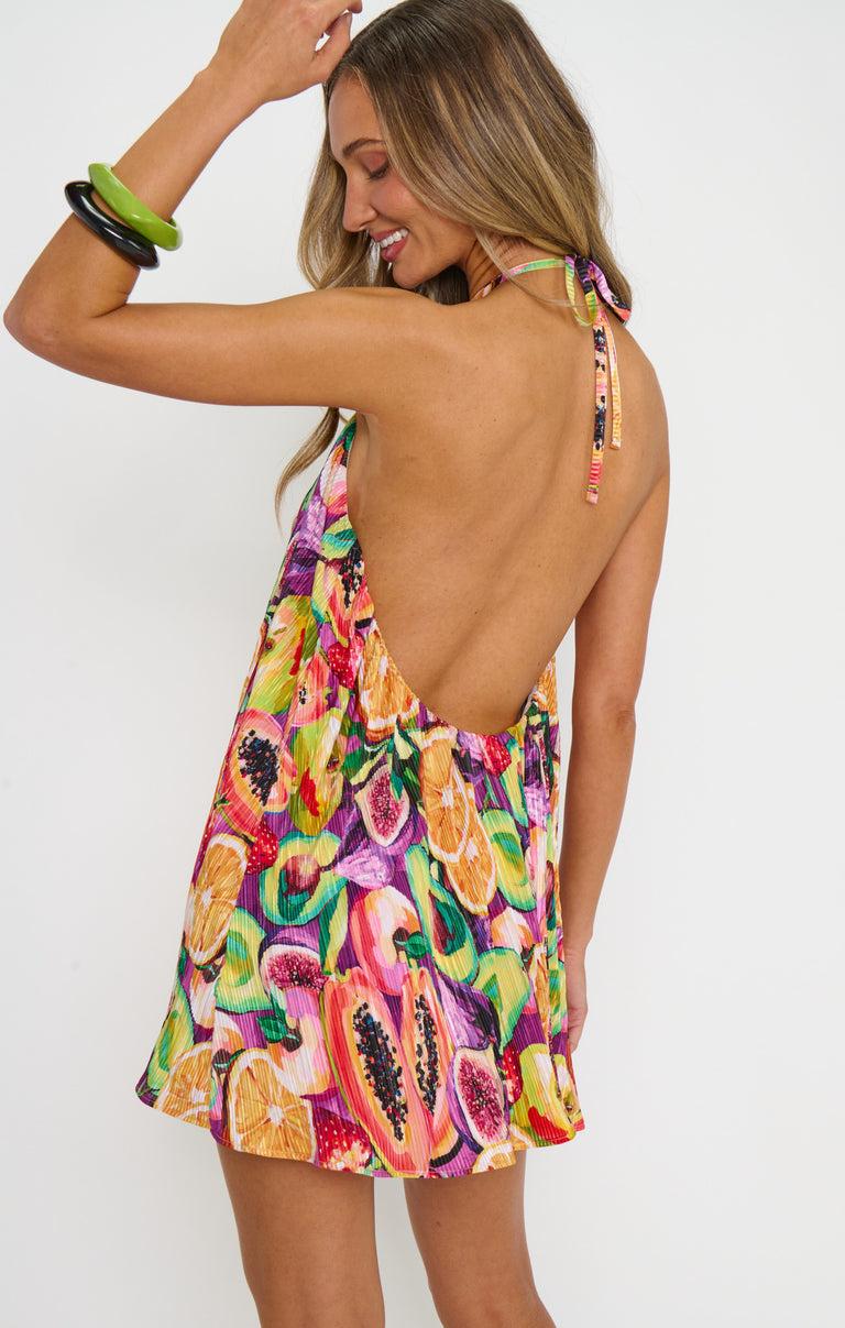 Show Me Your Mumu Lucille Mini Dress in Orange, Pink