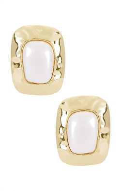 Petit Moments Giovana Earrings ~ Pearl/Gold