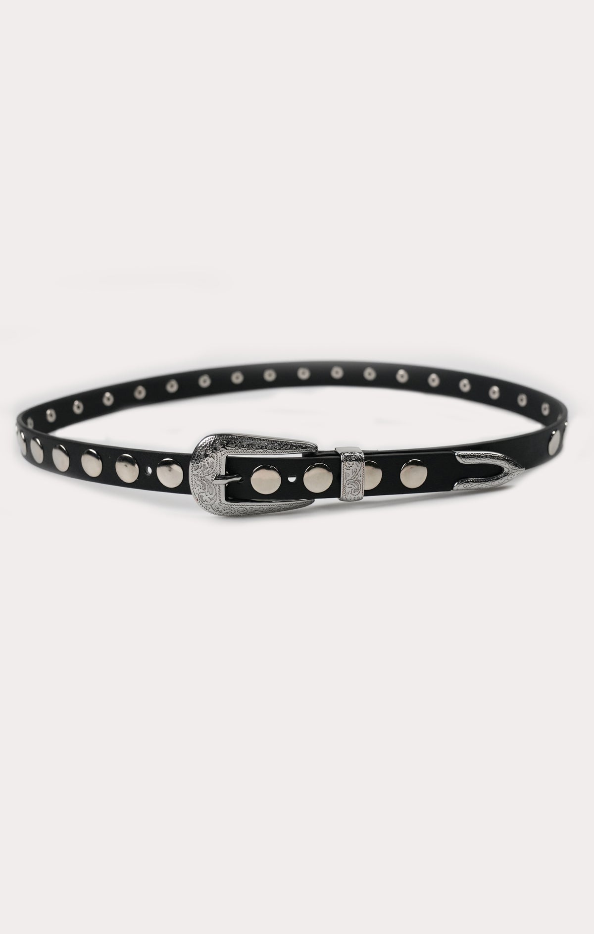 Petit Moments Phoenix Disco Stud Belt ~ Black/Silver – Show  display picture 2
