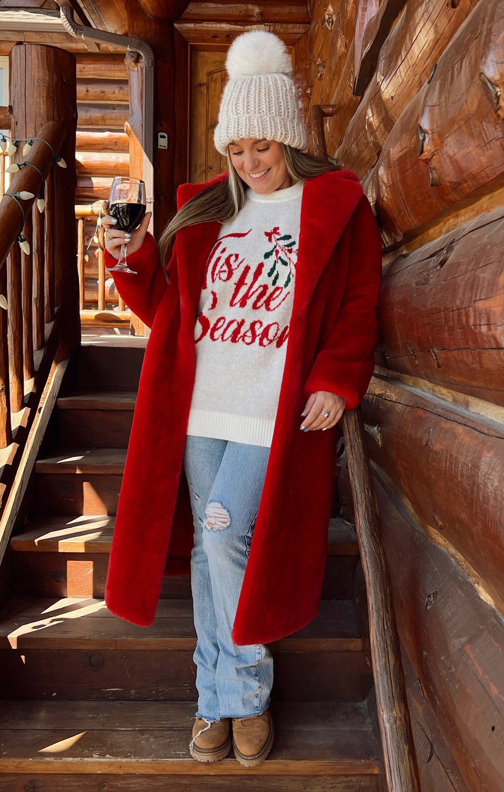(取寄) ショウ ミー ユア ムームー レディース クラシック クルーネック セーター Show Me Your Mumu women Classic Crewneck Sweater Martini Graphic Knit Women's Show Me Your Mumu Classic Crewneck Sweater | Zappos.com
