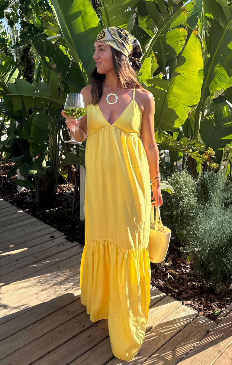 Corrine Maxi Dress ~ Yellow Light Taffeta – Show Me Your Mumu Corrine Maxi Dress ~ Yellow Light Taffeta – Show Me Your Mumu