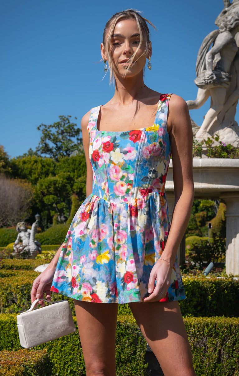 Nina Skort Dress, in Blissful Garden Gala, Size: XL | Show Me Your Mumu