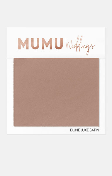 Bridesmaid Fabric Swatch, in Dune Luxe Satin