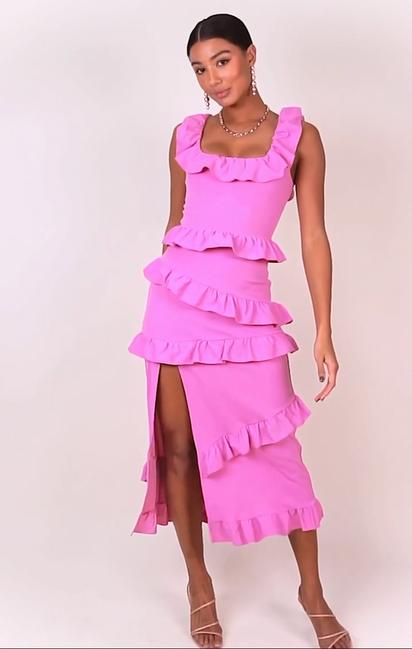 Pink Floral Greta Dress