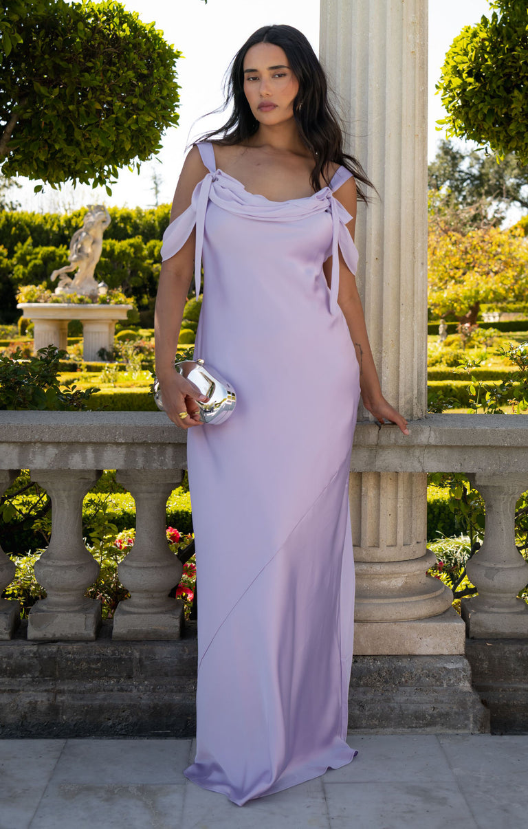 Bella Maxi Dress, in Lavender Luxe Satin, Size: 2XL | Show Me Your Mumu | Bridesmaid Dresses & Wedding Attendee Dress Bella Maxi Dress, in Lavender Luxe Satin, Size: 2XL | Show Me Your Mumu | Bridesmaid Dresses & Wedding Attendee Dress