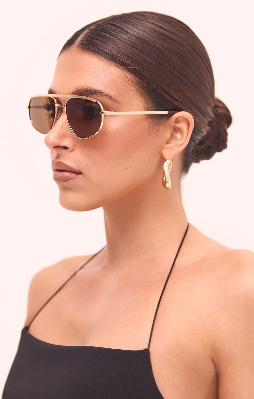 Banbé Eyewear The Halle Sunglasses ~ Gold/Brown – Show Me  display picture 3